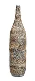 Cylindrical bottle by Gertrud and Otto Natzler, Gray Earth Crater glazed ceramic, sold Feb 2016
