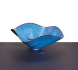 Bowl by Gertrud and Otto Natzler, Blue glazed ceramic, sold Feb 2016
