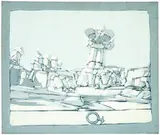 Lebbeus Woods, Untitled, 1970, Oil on canvas