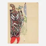 Keegan McHargue, Untitled 54, 2002, screenprint, ink, collage and acrylic on paper