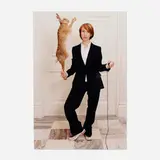 Sam Taylor-Johnson, Self-Portrait in a Single Breasted Suit with Hare