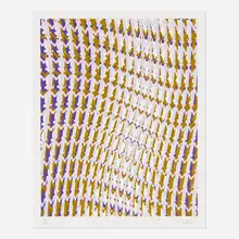 Jonathan Borofsky, Human Structures and the Light of Consciousness for Obama (from the Artists for Obama portfolio), 2008, screenprint in colors