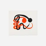 Deux serpents by Alexander Calder, 1973, lithograph in colors on Rives, sold Mar 2023