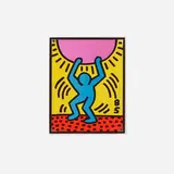 Keith Haring, International Youth Year, 1985, lithograph in colors on Arches