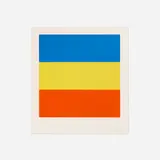 Ellsworth Kelly, Blue, Yellow, Red, 1970-73, screenprint in colors on Strathmore Fairfield Opaque Number 8
