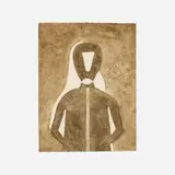Rufino Tamayo, Hombre en gris (from the Rufino Tamayo 16 aguafuertes portfolio), 1976, etching and aquatint in colors on Guarro