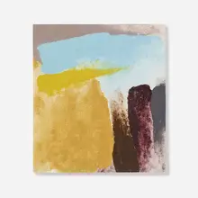 Hindsight by Friedel Dzubas, 1977, acrylic on canvas mounted to panel, sold Mar 2023