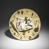 Antiplat avec cruche brisée by Joan Miró and Josep Llorens Artigas, 1956, painted and glazed earthenware, sold Mar 2023