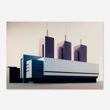 Thomas Demand, Fabrik (ohne namen), 1994, c-print Diasec mounted to acrylic
