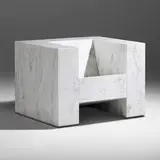 Scott Burton, Marble Armchair, Vermont Danby marble