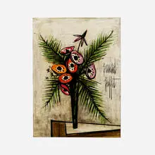 Bernard Buffet, Les Anémones, 1989, oil on canvas