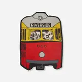 Al Hansen, Riverside Trolley, 1967, acrylic on shaped canvas