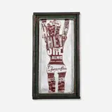 Al Hansen, Hey Ho, 1964, collage with Hershey wrappers on wood