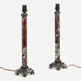 Donghia, Table lamp bases, set of two, c. 1975, marble