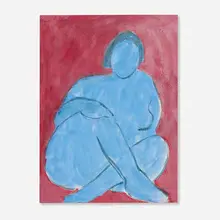 The Early Bird Gets the Worm by James Lechay, gouache on paper, sold Mar 2023