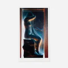 Frances Paley, Blue Nude, giclée print in colors