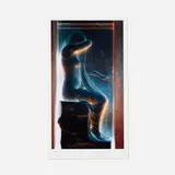 Frances Paley, Blue Nude, giclée print in colors