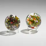Paul Stankard, Botanical paperweights, set of two