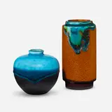 Jan Bontjes van Beek, Vases, set of two, c. 1960, glazed stoneware