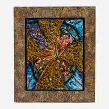 Michael Kessler, Inside Wood, 1984, oil on panel in artist's frame