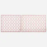 attribution Jean Royère, Room dividers, set of two, c. 1950, enameled steel