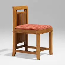 Frank Lloyd Wright, Slipper chair from the William E. Martin House, Oak Park, Illinois, c. 1902, oak, upholstery
