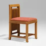 Frank Lloyd Wright, Slipper chair from the William E. Martin House, Oak Park, Illinois, c. 1902, oak, upholstery
