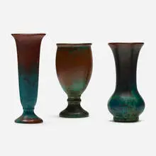 Clewell Pottery, Collection of three vases