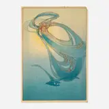 Bertha Lum, Mother West Wind, woodcut in colors