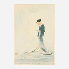 Bertha Lum, Spirit of the Sea, 1916, woodcut in colors
