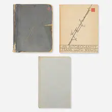Frank Lloyd Wright, An Autobiography (three copies), bound printed paper