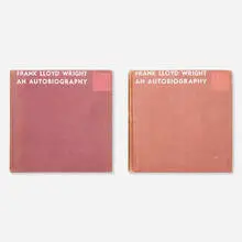 Frank Lloyd Wright, An Autobiography (two copies), 1943, bound printed paper
