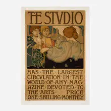 Frank Brangwyn, The Studio (poster), 1899, lithograph in colors