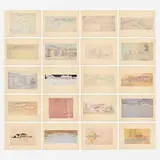 Frank Lloyd Wright, Selected Drawings Portfolio, 1977-1982, color print on paper