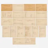 Frank Lloyd Wright, Plates from the Wasmuth Portfolio, 1911, lithograph