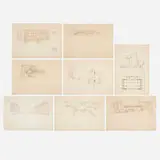 Frank Lloyd Wright, Plates from the Wasmuth Portfolio, 1911, lithograph