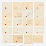 Frank Lloyd Wright, Collection of correspondence with Aaron Green, c. 1955, printed paper