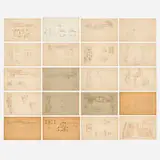 Frank Lloyd Wright, Plates from the Wasmuth Portfolio, 1911, lithograph