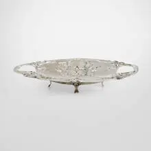 Ferdinand Vogel, Jugendstil tray, c. 1905, silver
