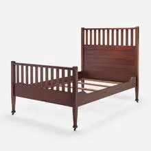 Roycroft, Full-sized bed frame, model 0106, c. 1910, mahogany