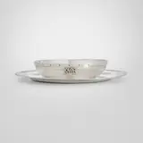 Eicher-Andersen Studio, Serving bowl and tray set, sterling silver