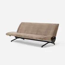 D70 Sofa by Osvaldo Borsani, 1954, enameled steel, upholstery, brass, sold Apr 2017