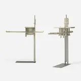Frank Lloyd Wright, pair of exterior light fixtures from the Francis W. Little House, Wayzata, 1912, lacquered wood, glass