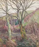 Phelan Gibb, Untitled, Phelan Gibb (1870-1948) Autumn oil on board 59.5 x 50cm Provenance: Lucy Wertheim