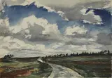 C. R. W. Nevinson, Untitled, watercolour 26 x 36cm Provenance: The Fine Art Society