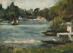 Untitled by Ronald Ossory Dunlop, oil on canvas 28 x 38cm ., sold Oct 2020