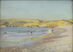 Stephen Bone, Untitled, oil on board 25.5 x 35.5cm .