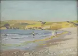 Stephen Bone, Untitled, oil on board 25.5 x 35.5cm .