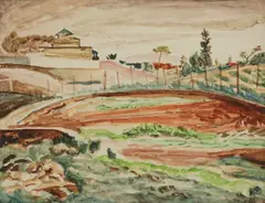 Untitled by Bernard Meninsky, watercolour 36 x 46.5cm ., sold Oct 2020