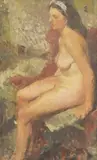Bernard Fleetwood-Walker, Untitled, oil on canvas 49 x 29cm .